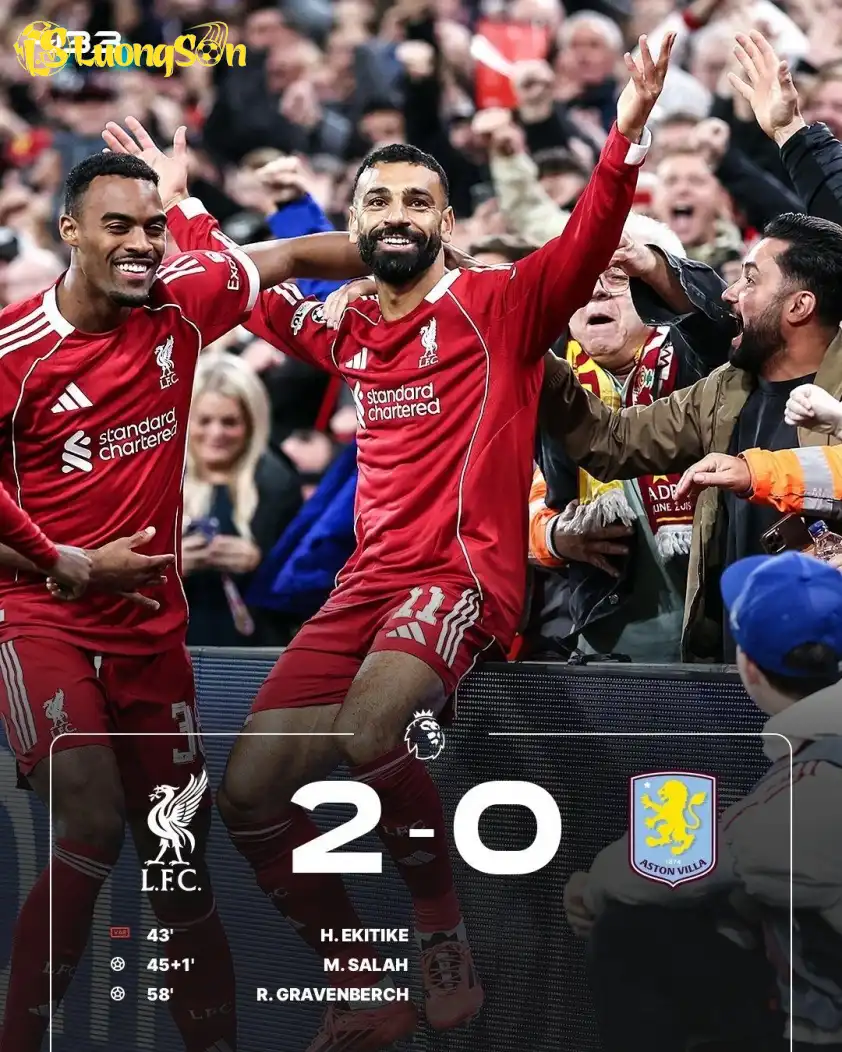 Salah và Gravenberch tỏa sáng, mang về chiến thắng cho Liverpool